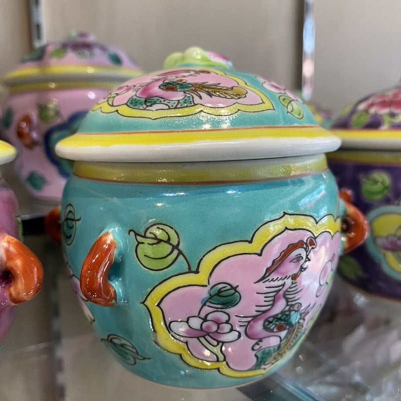 プラナカン陶器　カムチェン プラナカン カムチェン