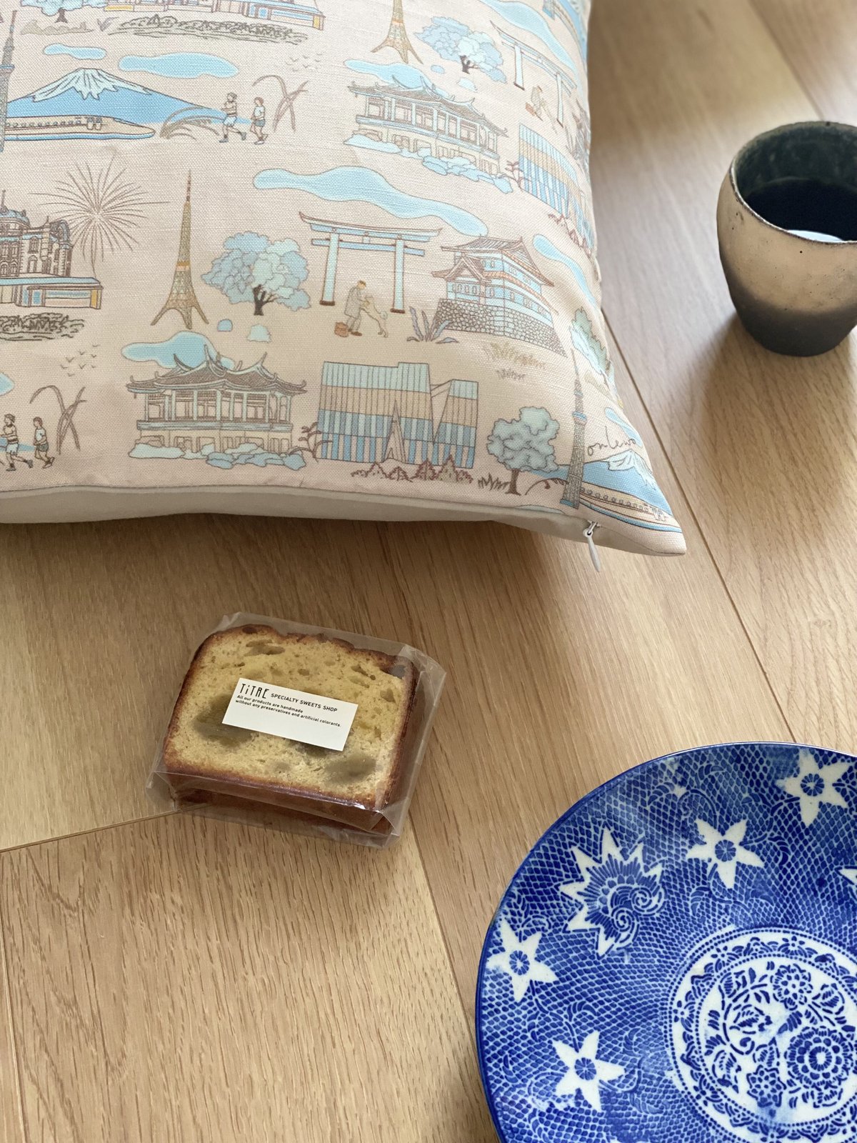 シンガポールのクッションカバー ジャパンインスパイア (ピンク