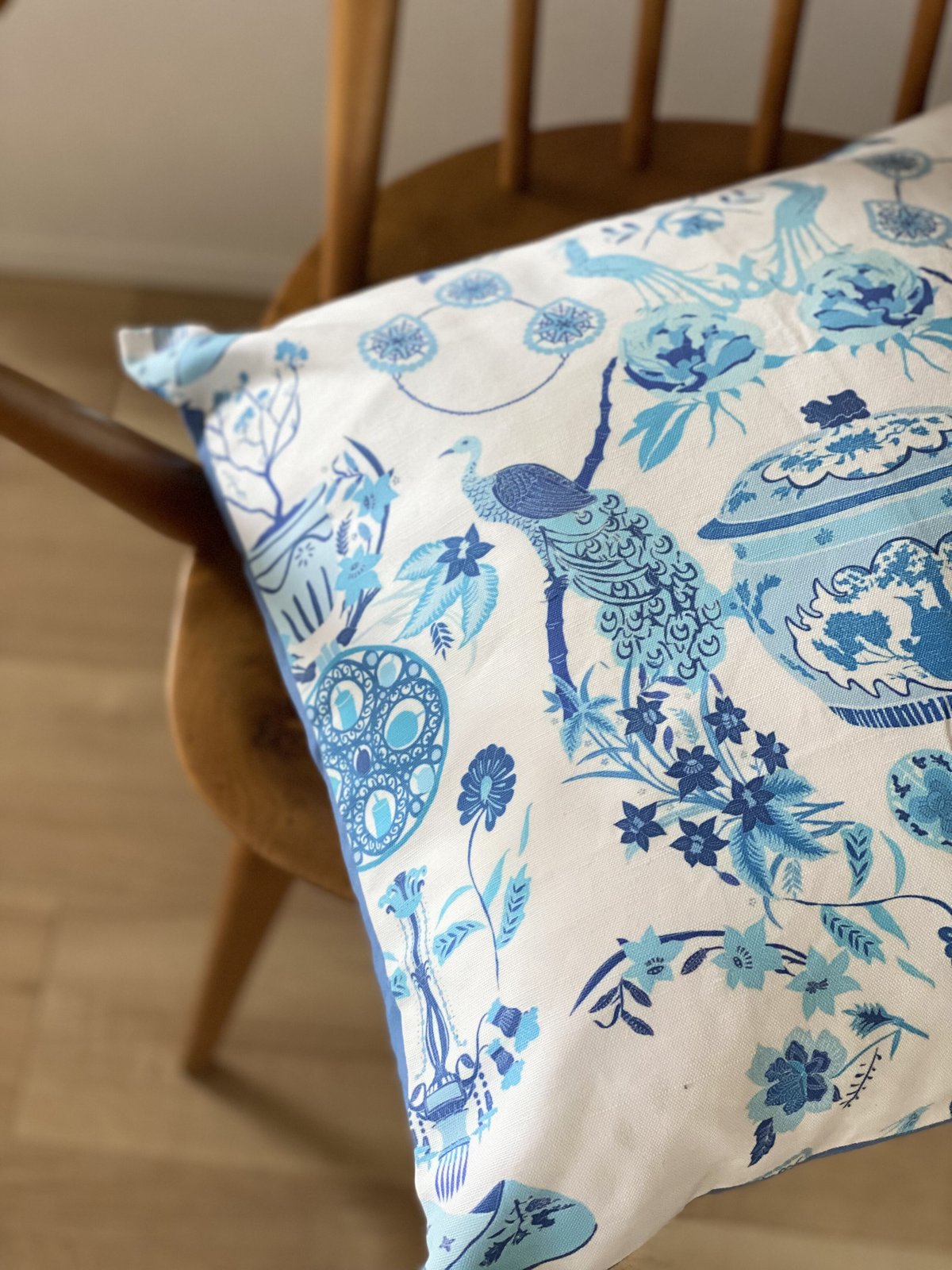 シンガポールのクッションカバー プラナカン（ブルー） | シンガポール