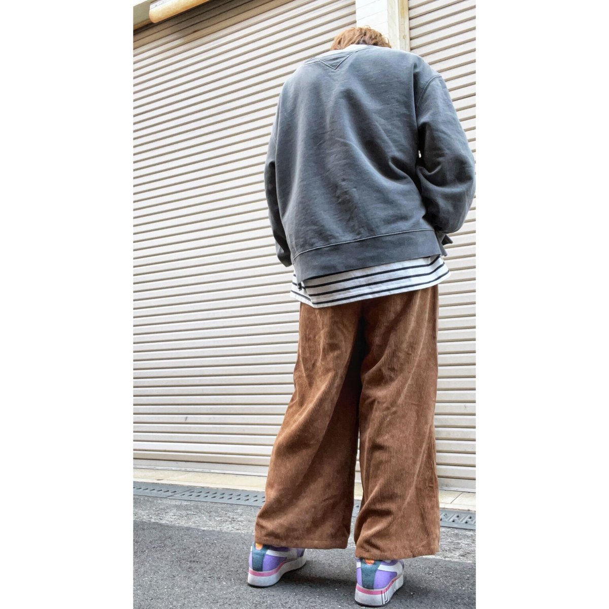 コーデュロイワイドパンツ ／ブラウン | shyu shyu du chaleur