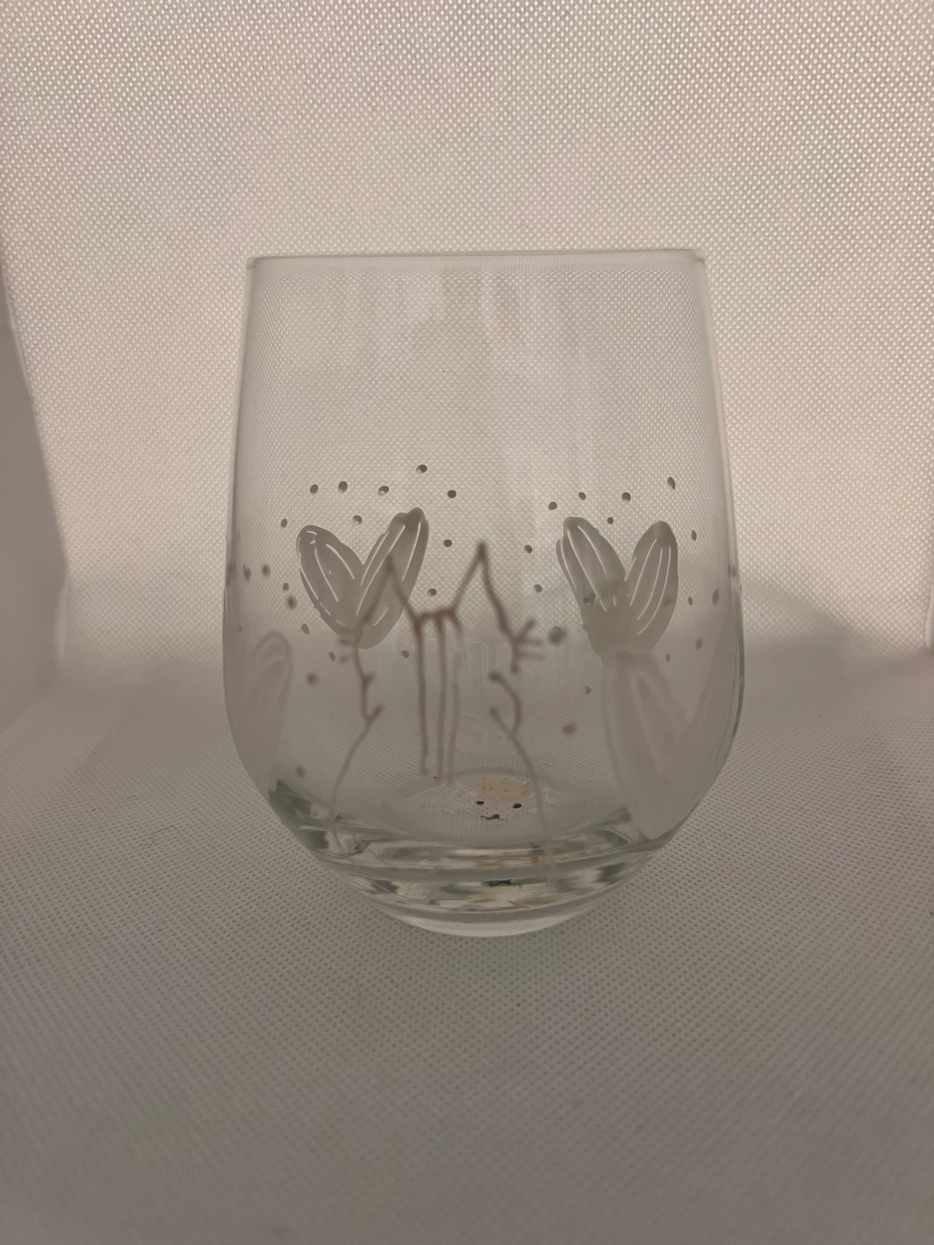 川上麻衣子ハンドメイド 黒いガラスのグラス 2009年製 川上麻衣子手描きねこグラス 万能グラス 4種 | NYANAKA TOWN store