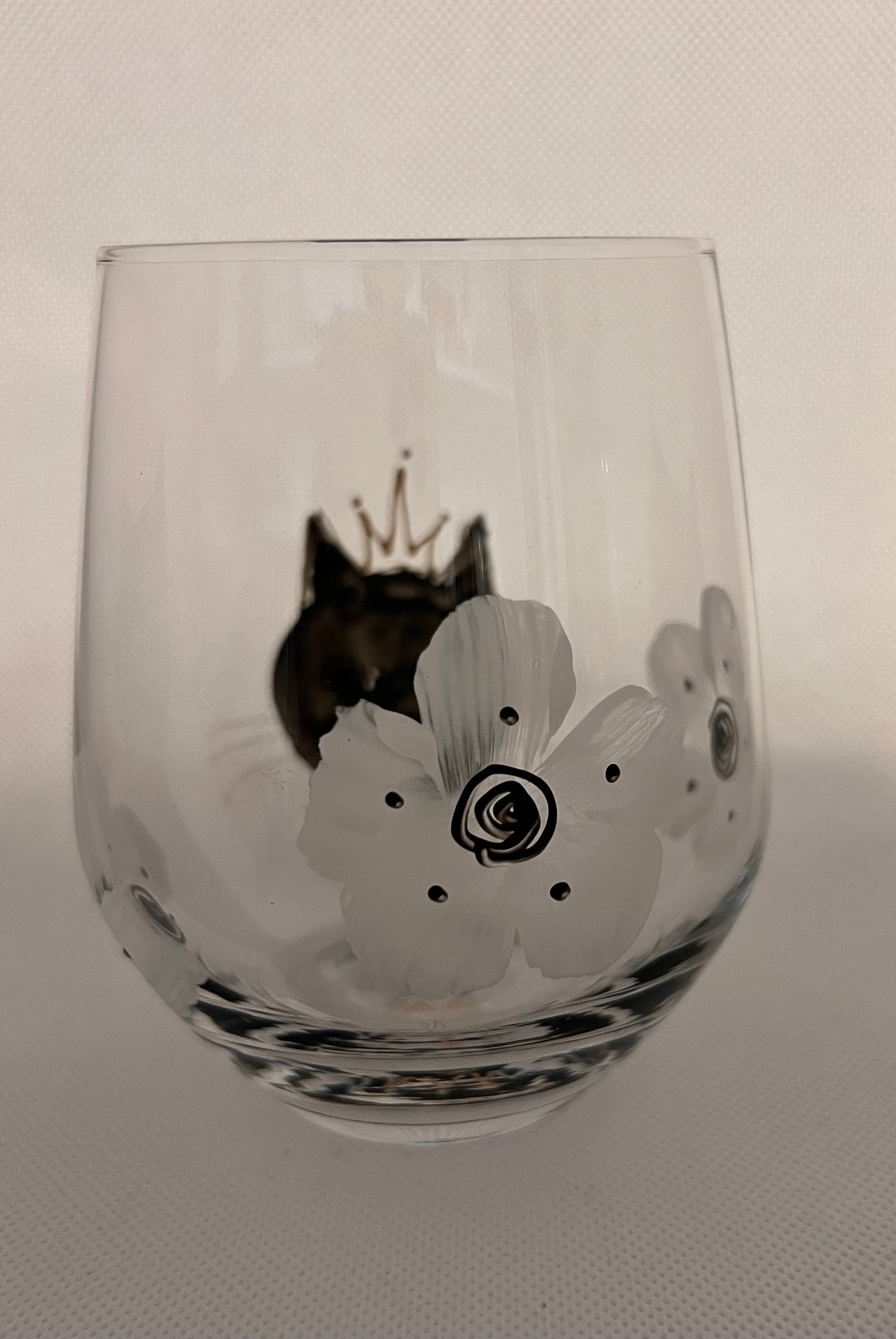 川上麻衣子ハンドメイド 黒いガラスのグラス 2009年製 original
