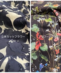 花柄プリント生地