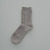 Rib Socks (Greige x Goofy)