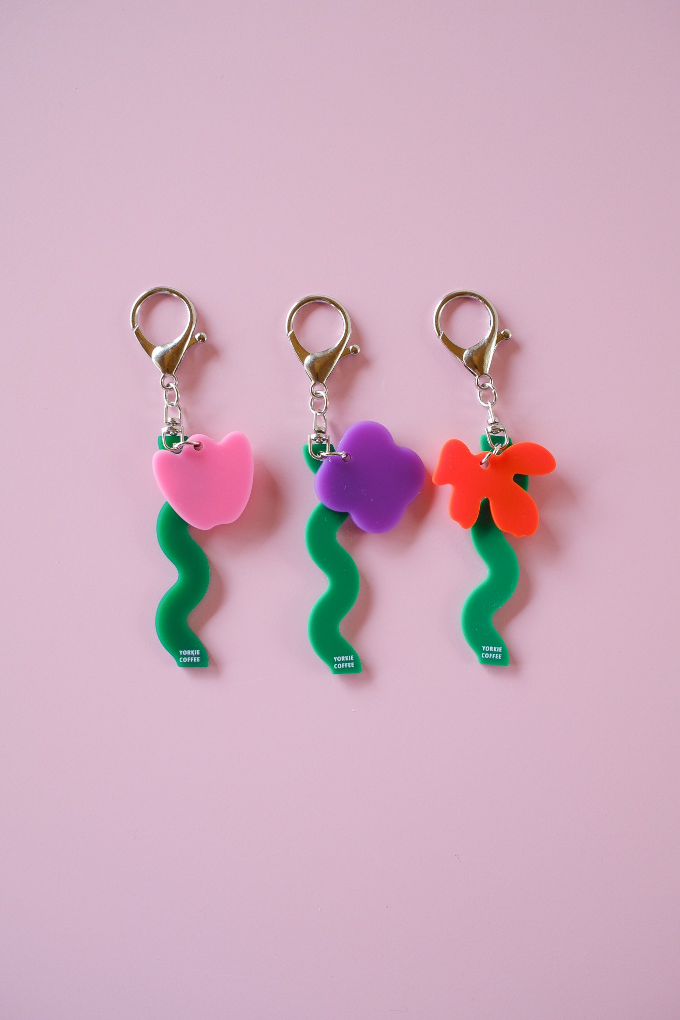 CANDY KEYCHAIN (flower) _ Purple | YORKIE COFFEE