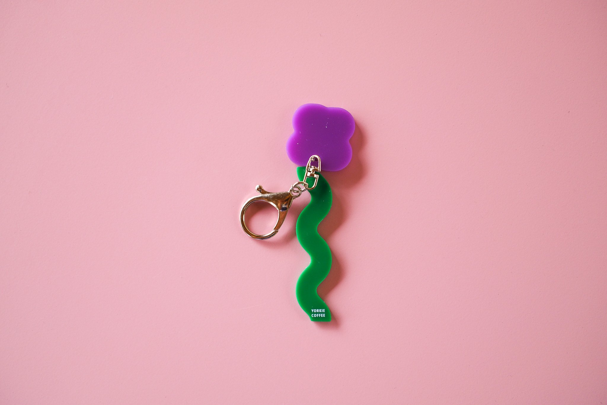 CANDY KEYCHAIN (flower) _ Purple | YORKIE COFFEE