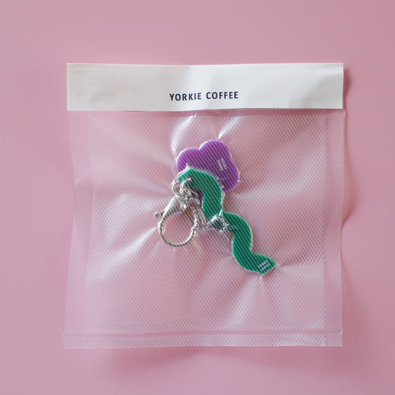 CANDY KEYCHAIN (flower) _ Purple | YORKIE COFFEE