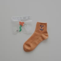 【Orange】 No one is Perfect socks & Candy Key chain