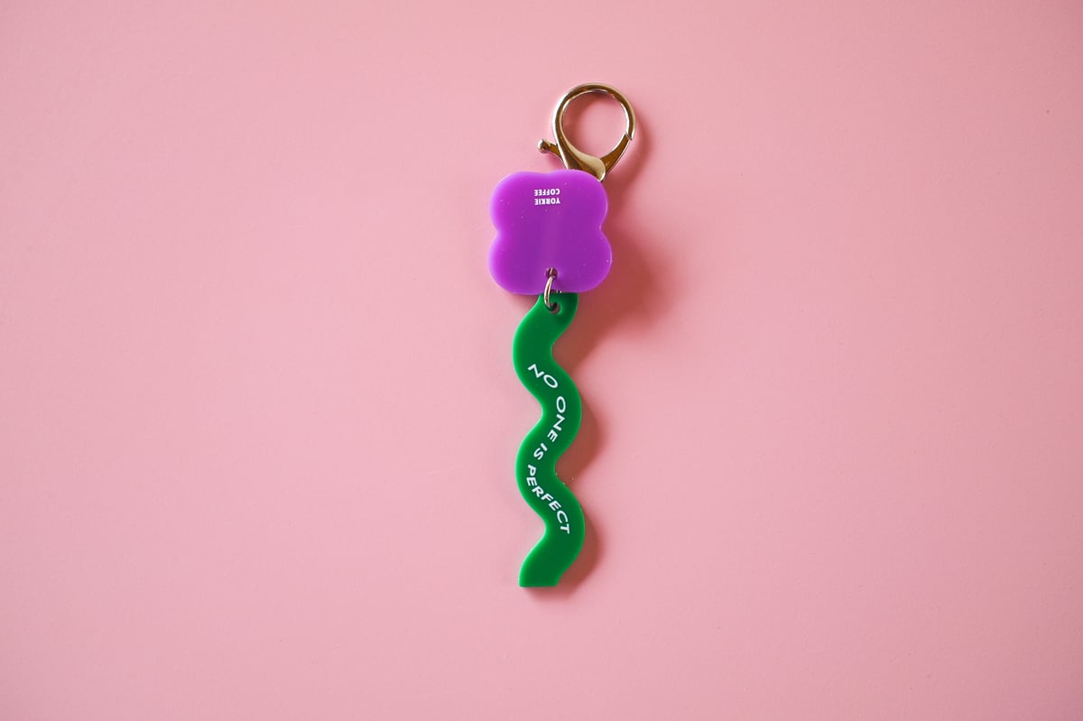 CANDY KEYCHAIN (flower) _ Purple | YORKIE COFFEE