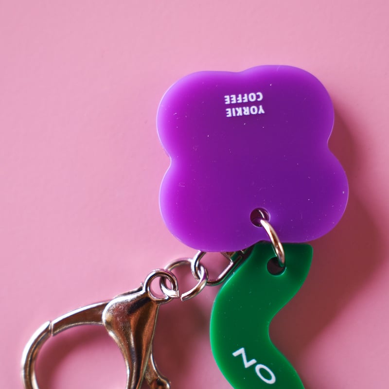 CANDY KEYCHAIN (flower) _ Purple | YORKIE COFFEE
