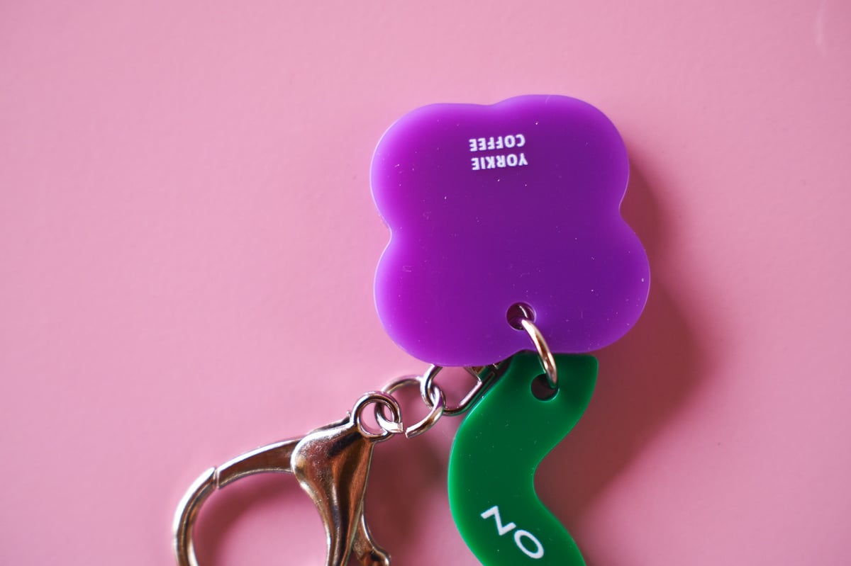 CANDY KEYCHAIN (flower) _ Purple | YORKIE COFFEE