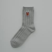 Rib Socks(Grey x Goofy🌈)