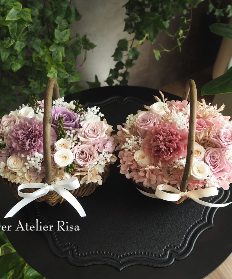 ナチュラルバスケットのフラワーアレンジメント | Flower Atelier Risa ナチュラルバスケットのフラワーアレンジメント | Flower Atelier Risa