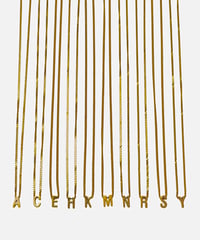 INITIAL NECKLACE(GOLD/SILVER)