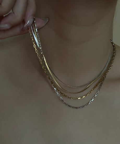 SNAKE CHAIN NECKLACE（SILVER）