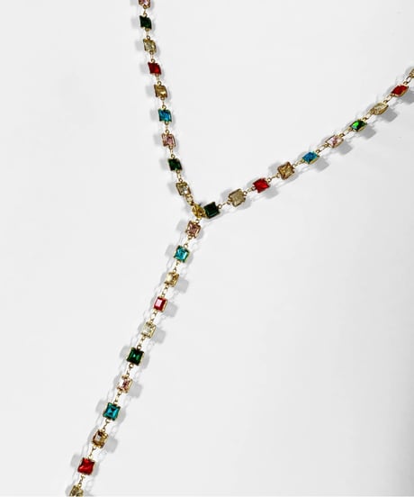 BLING STONE LONG NECKLACE