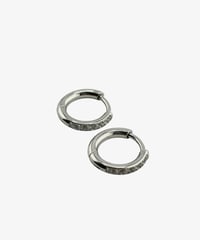 SPARKLE HOOP PIERCE(SILVER)