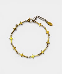 THE CROSS BRACELET (GOLD)