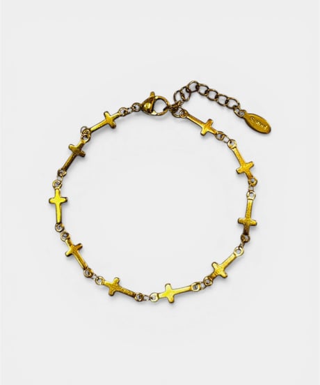 THE CROSS BRACELET (GOLD)