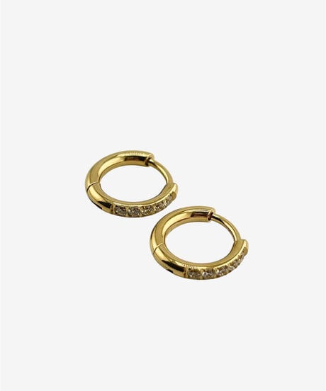 SPARKLE HOOP PIERCE(GOLD)