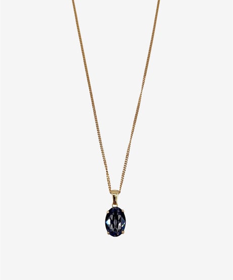 SWAROVSKI STONE NECKLACE（BLACK）