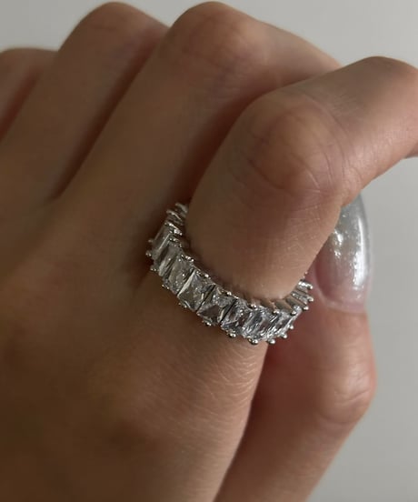 CUBIC ZIRCONIA RING(SILVER)