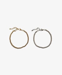 FOXTAIL CHAIN BRACELET （GOLD/SILVER）