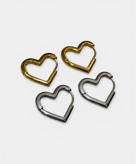 HEART HOOP PIERCE (GOLD)