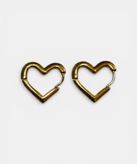 HEART HOOP PIERCE (GOLD)