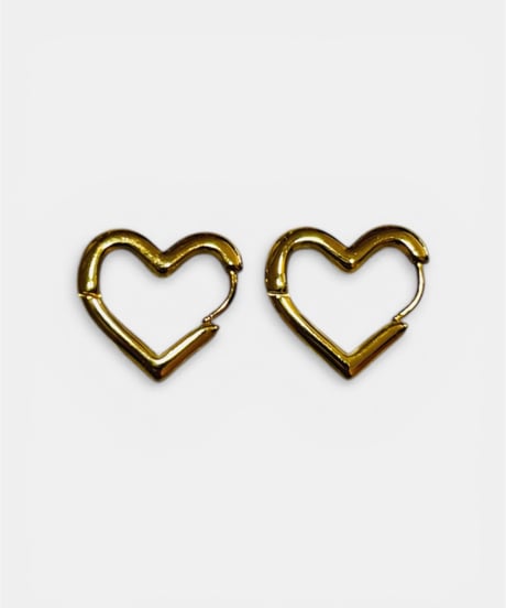 HEART HOOP PIERCE (GOLD)