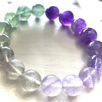 能力の開花　癒し向上　フローライトブレスレット　11.5-12mm珠
