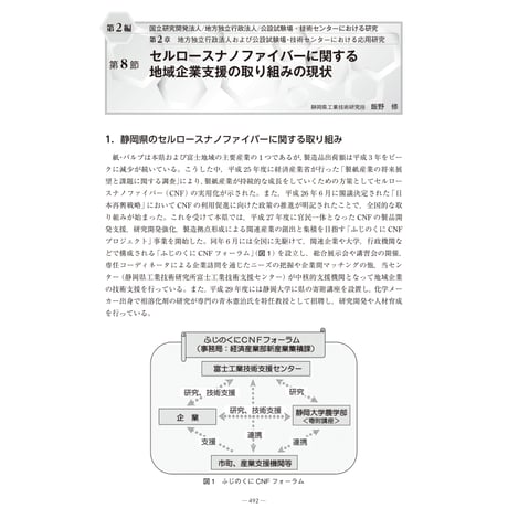 セルロースナノファイバーに関する地域企業支援の取り組みの現状／【分冊版】セルロースナノファイバー 研究と実用化の最前線［2-2-8］