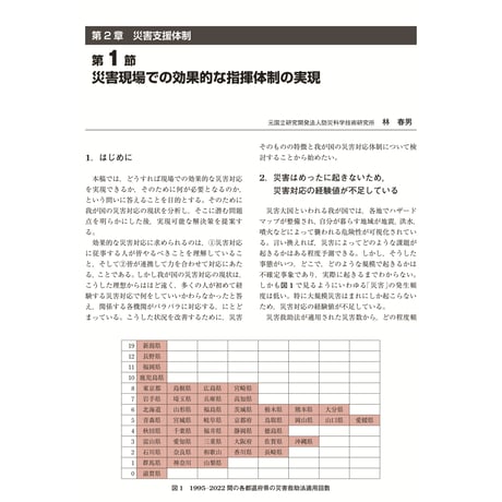 災害現場での効果的な指揮体制の実現／【分冊版】都市防災ハンドブック[5-2-1]