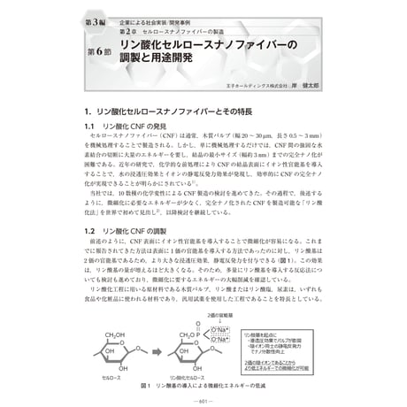 リン酸化セルロースナノファイバーの調製と用途開発／【分冊版】セルロースナノファイバー 研究と実用化の最前線［3-2-6］