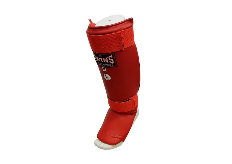 新品　TWINS レガース　左右1組　赤　Mサイズ　ツインズ　全国送料込 TWINS レッグガード(レガース) シンガード レッド Mサイズの個人