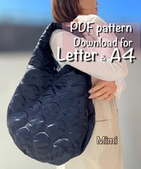 【Letter＆A4】［Mimi］pdf sewing pattern ※Instructions on how to make are not included