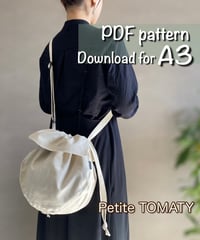 【A3】［Petite tomaty］pdf sewing pattern ※Instructions on how to make are not included
