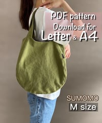 【Letter＆A4】🔹M size🔹［Sumomo］pdf sewing pattern ※Instructions on how to make are not included