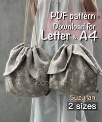【Letter＆A4】［Suzuran］pdf sewing pattern ※Instructions on how to make are not included