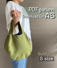 【A3】🔹S size🔹［Sumomo］pdf sewing pattern ※How to make is not included