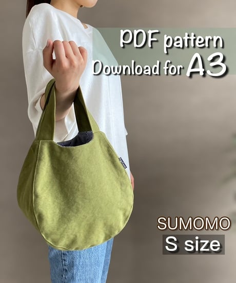 【A3】🔹S size🔹［Sumomo］pdf sewing pattern ※Instructions on how to make are not included