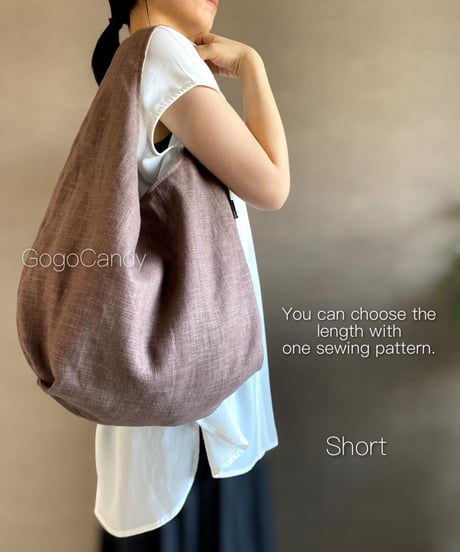 【Letter＆A4】［Kutatto bag］pdf sewing pattern ※Instructions on how to make are not included