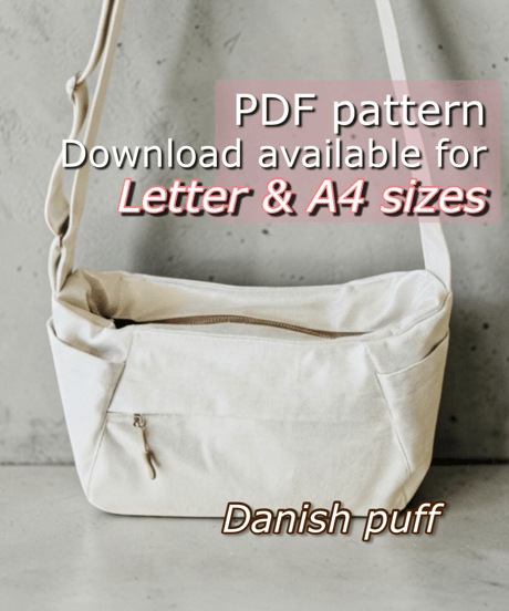 【Letter & A4】［Danish Puff］PDF Sewing Pattern – Pattern Only (Instructions on YouTube)