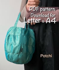 【Letter＆A4】［Potchi］pdf sewing pattern ※Instructions on how to make are not included