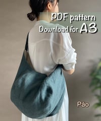 【A3】［Pão］pdf sewing pattern ※How to make is not included