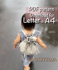【Letter＆A4】［Babytama］pdf sewing pattern ※Instructions on how to make are not included