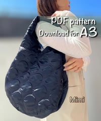 【A3】［Mimi］pdf sewing pattern ※How to make is not included
