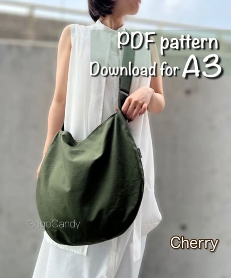 【A3】［Cherry］pdf sewing pattern ※Instructions on how to make are not included