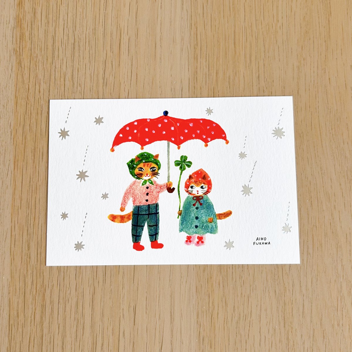 【A90】繾綣文集。 Love Collection 箔押しポストカード * 布川愛子 | 花麦文庫