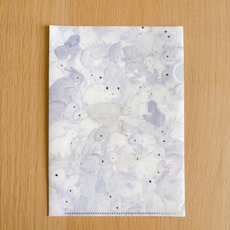 クリアファイル(うさぎがいっぱい) * キエピノコ